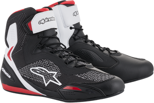 Alpinestars - Faster-3 Rideknit Shoes - Black/White/Red - US 10 - Faster-3 Rideknit Shoes - 2510319123-10