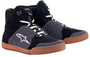 Alpinestars - Chrome Shoes - Black/Asphalt/Gum Blue - US 8 - Chrome Shoes - 251232211728