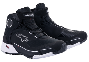 Alpinestars - CR-X Drystar Shoes - Black/White - US 10.5 - CR-X Drystar Riding Shoes - 2611820110.5