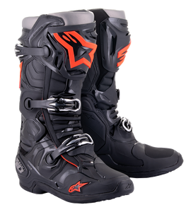 Alpinestars - Tech 10 Boots - Black/Red Fluorescent - US 14 - Tech 10 Boots - 2010020-1030-14