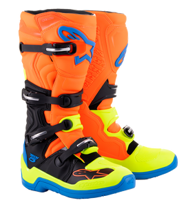 Alpinestars - Tech 5 Boots - Orange Fluorescent/Blue/Yellow Fluorescent - US 14 - Tech 5 Boots - 2015015-4755-14