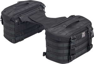 Biltwell - EXFIL-18 Saddlebags - Black - EXFIL-18 Saddlebags - 3011-01