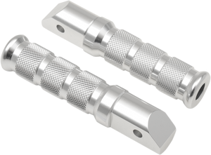 Emgo - Rear Footpegs - Silver - Honda - Anodized-Aluminum Footpegs for Sportbikes - 50-11261 Emgo - Rear Footpegs - Silver - Honda - Anodized-Aluminum Footpegs for Sportbikes - 50-11261