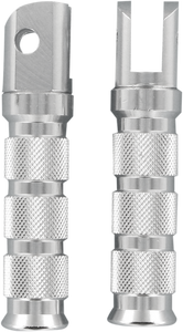 Emgo - Rear Footpegs - Silver - Suzuki - Anodized-Aluminum Footpegs for Sportbikes - 50-11311 Emgo - Rear Footpegs - Silver - Suzuki - Anodized-Aluminum Footpegs for Sportbikes - 50-11311