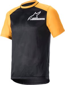 Alpinestars - Alps 4.0 V2 Jersey - Short-Sleeve - Black/Orange/White - Medium - Alps 4.0 V2 Jersey - 1765922-1402-MD