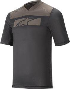 Alpinestars - Drop 4.0 Jersey - Short-Sleeve - Black/Gray - 2XL - Drop 4.0 Jersey - 1766220-1065-2X