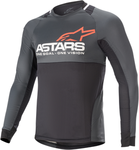 Alpinestars - Drop 8.0 Long-Sleeve Jersey - Black/Coral - Small - Drop 8.0 Long-Sleeve Jersey - 1766921-1793-SM
