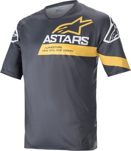 Alpinestars - Racer V3 Jersey - Gray/Yellow - 2XL - Racer V3 Jersey - 1762922-1619-2X