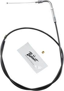 Barnett - Throttle Cable - +6" - Black - Black Vinyl Throttle/Idle Cable - 101-30-30901-06