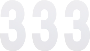 Factory Effex - FX Number 3 - White - 6" - Standard Numbers - 23043