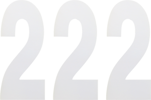 Factory Effex - FX Number 2 - White - 8" - Standard Numbers - 29983