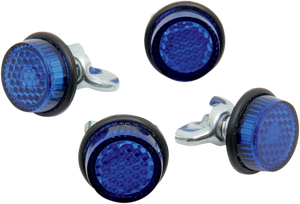 Chris Products - License Plate Reflectors - 4ct - Blue - License Plate Reflectors - CH4B Chris Products - License Plate Reflectors - 4ct - Blue - License Plate Reflectors - CH4B