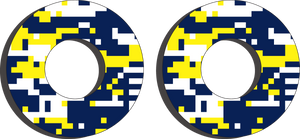 Factory Effex - Grip Donuts - Husqvarna Blue/Yellow - Grip Donuts - 22-67600