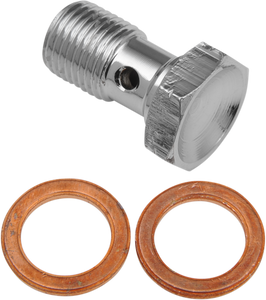 Goodridge - Banjo Bolt - M10 x 1.0 - Single - Chrome - Banjo Bolt 600 Series - P992-03-31SCH Goodridge - Banjo Bolt - M10 x 1.0 - Single - Chrome - Banjo Bolt 600 Series - P992-03-31SCH