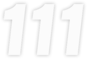 Factory Effex - FX Factory Number 1 - White - 4" - Number Stickers - 08-90011