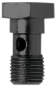 Goodridge - Banjo Bolt - 7/16-24 - Single - Black - Banjo Bolt 600 Series - P775-44ZBK Goodridge - Banjo Bolt - 7/16-24 - Single - Black - Banjo Bolt 600 Series - P775-44ZBK