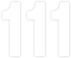 Factory Effex - Mini Pro Number 1 - White - 4" - Pro Numbers - 22372