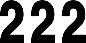 Factory Effex - Mini Pro Number 2 - Black - 4" - Pro Numbers - 26390