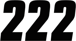 Factory Effex - FX Factory Number 2 - Black - 6" - Number Stickers - 08-90042