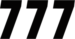 Factory Effex - FX Factory Number 7 - Black - 6" - Number Stickers - 08-90047