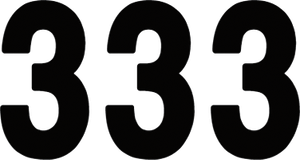 Factory Effex - Pro Number 3 - Black - 7" - Pro Numbers - 15738