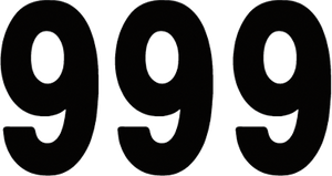 Factory Effex - Pro Number 9 - Black - 7" - Pro Numbers - 17930