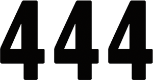 Factory Effex - Pro Number 4 - Black - 8" - Pro Numbers - 23408