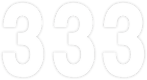 Factory Effex - Pro Number 3 - White - 8" - Pro Numbers - 26696