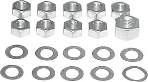 Colony - Side Cover Kit - Big Twin - Cadmium - Transmission Kicker Cover Nut Kit - 8113-20 Colony - Side Cover Kit - Big Twin - Cadmium - Transmission Kicker Cover Nut Kit - 8113-20
