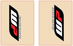 Flu Designs Inc. - Upper Fork Decal - WP - Red/Black - Upper Fork Decals - 1018 Flu Designs Inc. - Upper Fork Decal - WP - Red/Black - Upper Fork Decals - 1018