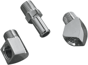 Gardner-westcott - Breather Fitting - 1/4" NPT x 3/8" Hose - Chrome Motor Case Breather Fitting - 7-90TD-6X4