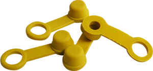 Helix - Bleeder Caps - Yellow - 4-Pack - Brake Bleeder Caps - 202-2002