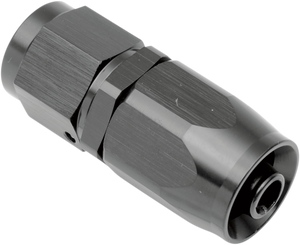 Goodridge - Straight Oil Line Fitting - Black - Oil Line Fitting  -6 Hose Fitting - 1136-0106BK