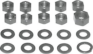 Colony - Side Cover Kit - Big Twin - Parkerized - Transmission Kicker Cover Nut Kit - 9671-20 Colony - Side Cover Kit - Big Twin - Parkerized - Transmission Kicker Cover Nut Kit - 9671-20
