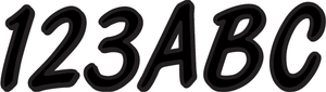 Hardline - I.D. Sticker Kit - 400 Series - Black - Watercraft ID Kit - BLK400EC Hardline - I.D. Sticker Kit - 400 Series - Black - Watercraft ID Kit - BLK400EC