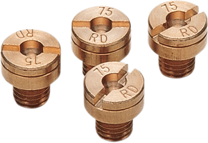 Ebc - Mikuni-Style Carburetor Jet - 4-Pack - A-Bax Precision Mikuni-Style Slot Head (SJ Prefix) Main Jet - SJ137.5-4