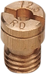 Ebc - Keihin-Style Carburetor Jet - 4-Pack - A-Bax Precision Keihin-Style Slot Head (KJ Prefix) Main Jet - KJ77.5-4