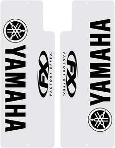 Factory Effex - Fork Shield Decal - Upper - Yamaha - Black - Fork Shields  Yamaha - 06-38206