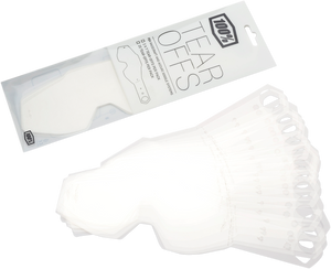 100% - Tear-Offs - Standard - 20 Pack - Racecraft/Accuri/Strata MX Goggle Tear-Offs  Clear - 59011-00001