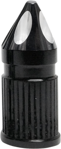 Avon Grips - Valve Caps - Spike - Black Anodized - Spike Valve Stem Cap - SVC-308-ANO-SPK
