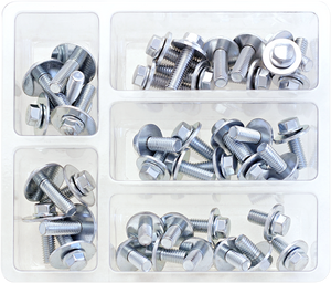 Bolt - Bolt Assortment - Flange - Assembled Hex-Head Flange Nut Assortment - SV-M6SEMS Bolt - Bolt Assortment - Flange - Assembled Hex-Head Flange Nut Assortment - SV-M6SEMS