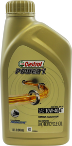 Castrol - Power 1 Synthetic Engine Oil - 10W-40 - 1 quart - Power 1 Synthetic Engine Oil - 15D1C9