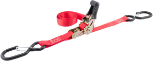 Erickson - Ratchet Straps - 1" x 6' - Red - Pair - 1" X 6' Soft-Grip Ratchet Strap 2-Pack - 5710 Erickson - Ratchet Straps - 1" x 6' - Red - Pair - 1" X 6' Soft-Grip Ratchet Strap 2-Pack - 5710