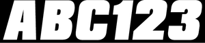 Hardline - Sticker Kit - 2" - White - Snowmobile ID Kit - WHI500EC Hardline - Sticker Kit - 2" - White - Snowmobile ID Kit - WHI500EC