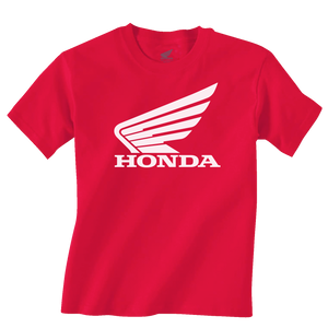 Honda Apparel - Youth Honda Wing T-Shirt - Red - Medium - Youth Honda Wing T-Shirt - NP21S-Y3034-M