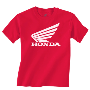 Honda Apparel - Youth Honda Wing T-Shirt - Red - Large - Youth Honda Wing T-Shirt - NP21S-Y3034-L