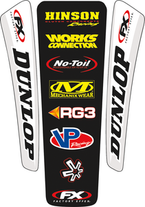 Factory Effex - Rear Fender Decal Kit - Universal - Universal Rear Fender Decal Kit - 07-32020