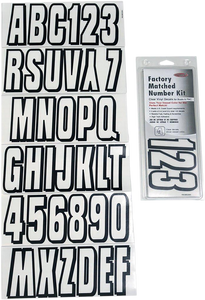 Hardline - I.D. Sticker Kit - 320 Series - Clear - Watercraft ID Kit - 320 CLBLK Hardline - I.D. Sticker Kit - 320 Series - Clear - Watercraft ID Kit - 320 CLBLK