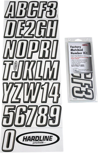 Hardline - I.D. Sticker Kit - 800 Series - Clear - Watercraft ID Kit - 800CLRBLK Hardline - I.D. Sticker Kit - 800 Series - Clear - Watercraft ID Kit - 800CLRBLK