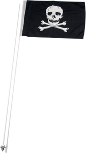 Atlantis - Flag Pole and Mount - With 12' X 19" Flag - Pirate - 5 Pack - Two-Piece ATV Flags - A90085 Atlantis - Flag Pole and Mount - With 12' X 19" Flag - Pirate - 5 Pack - Two-Piece ATV Flags - A90085
